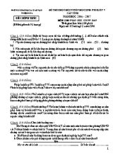 Đề thi chọn học sinh giỏi Giáo dục công dân 9 (Có đáp án) - Năm học 2016-2017 - Phòng GD & ĐT Thiệu Hóa